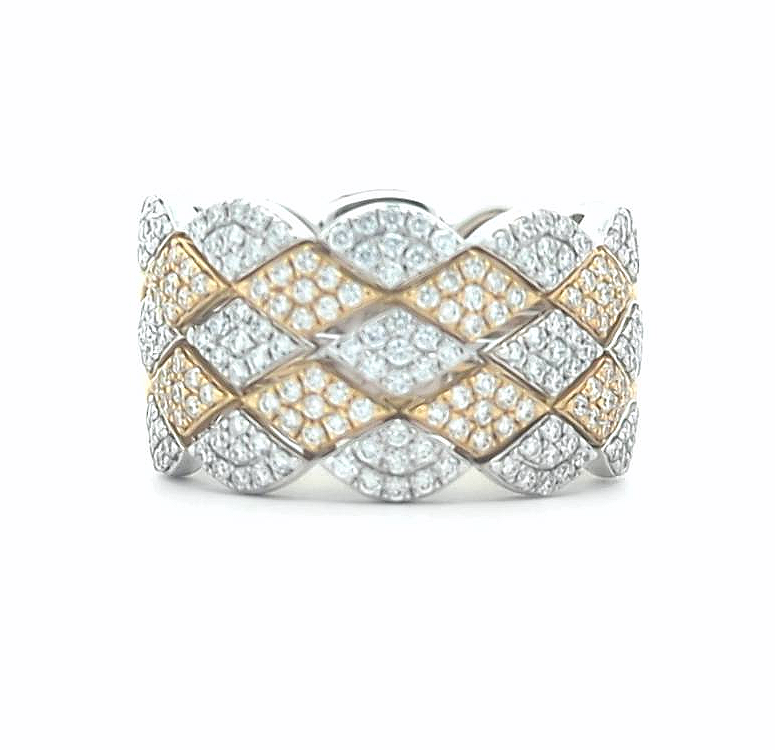 Simon G - 18KT Yellow and White Gold 0.77ctw Diamond Ring