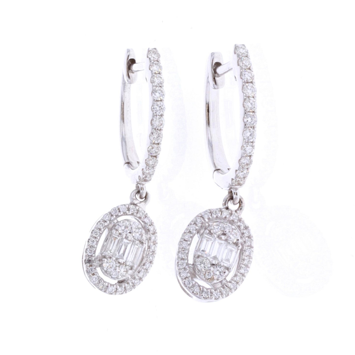 18KT White Gold 0.52ctw Diamond Earrings