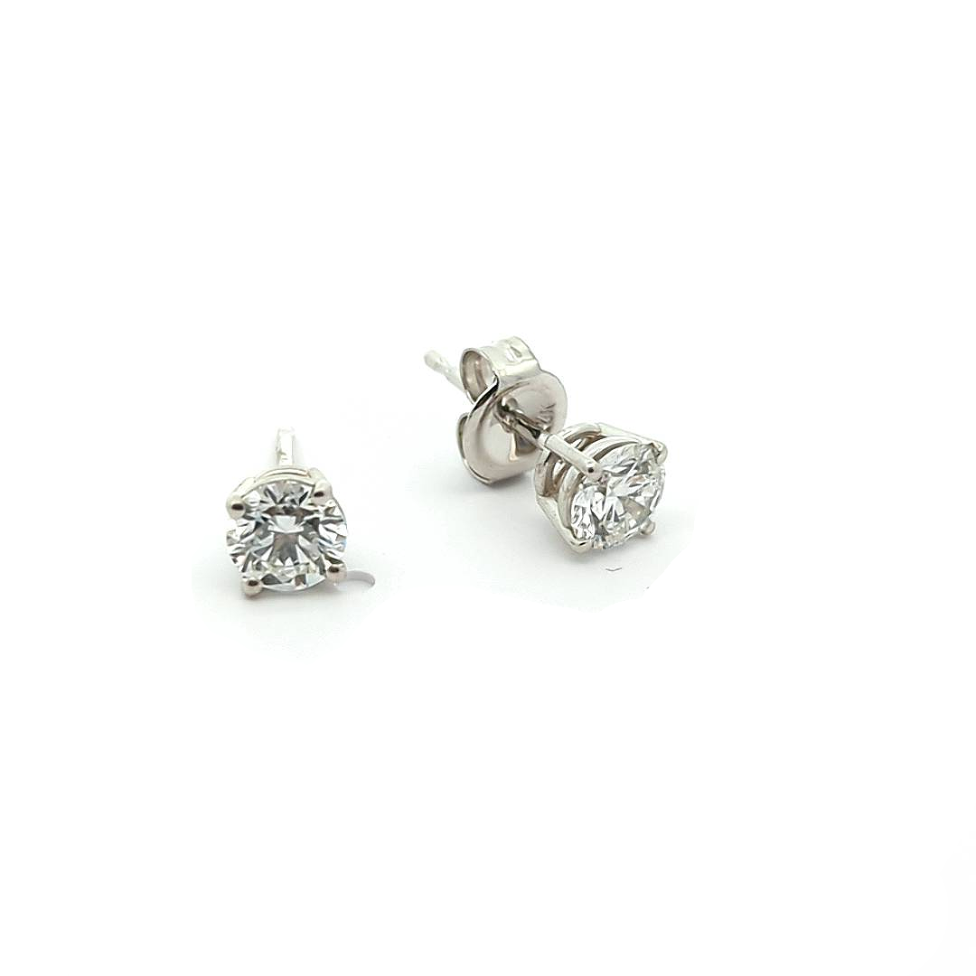 14KT White Gold 0.60ctw Lab Grown Diamond Stud Earrings