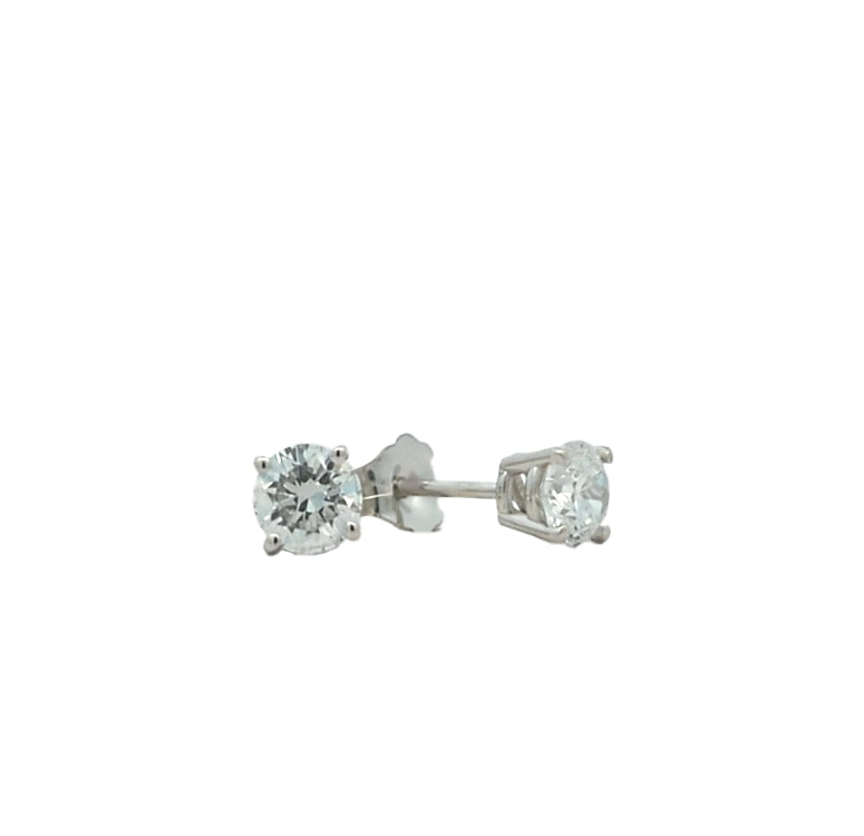 14KT White Gold 0.72ctw Lab Grown Diamond Stud Earrings