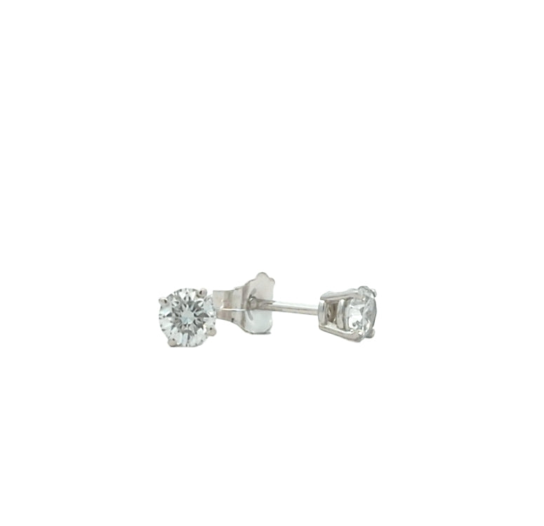 14KT White Gold 0.45ctw Lab Grown Diamond Stud Earrings