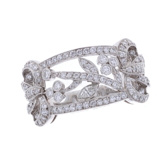 Platinum Ladies Custom Made 1.00ctw Diamond Band size 6