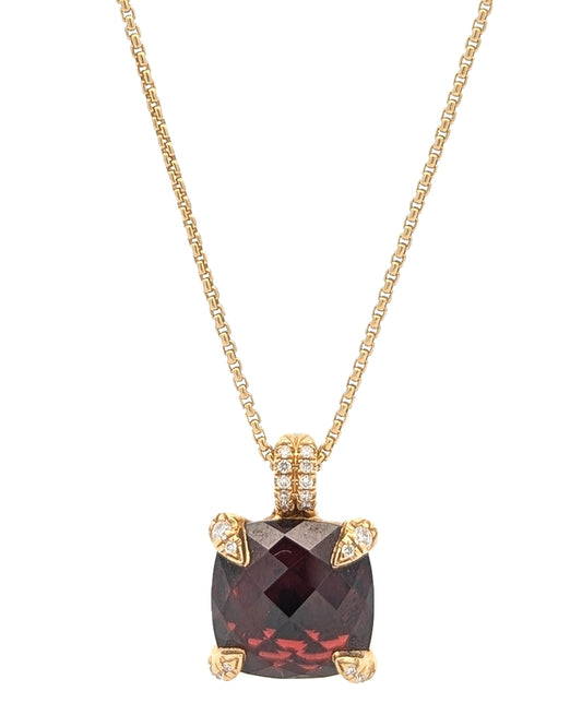 18KT Yellow Gold "David Yurman Chatelaine" Estate Necklace