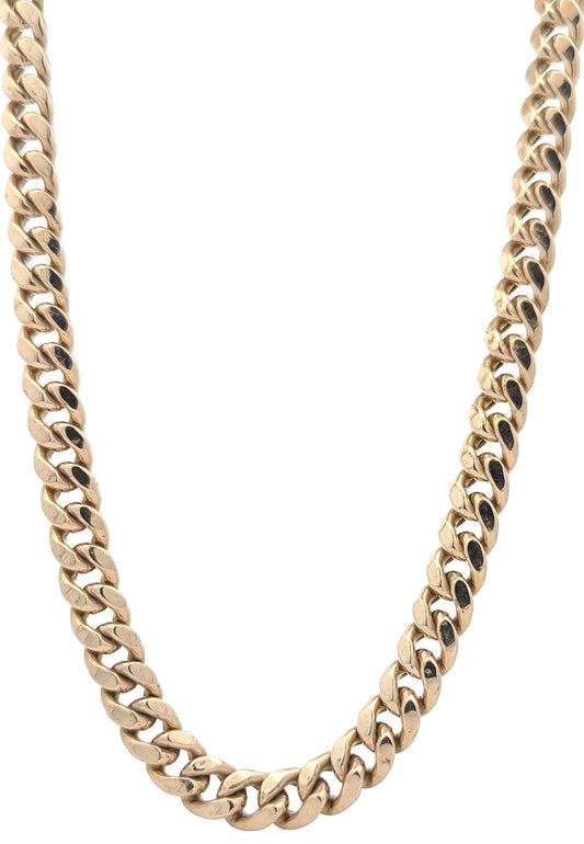 10KT Yellow Gold 22" Cuban Link Estate Chain