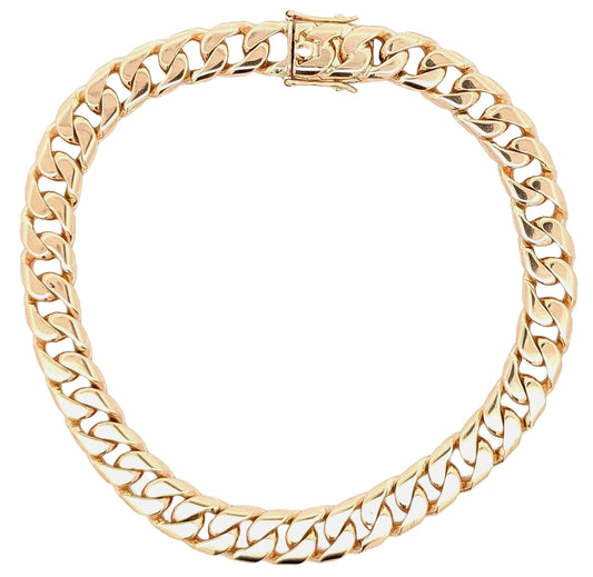 14KT Yellow Gold Estate Cuban Link Bracelet