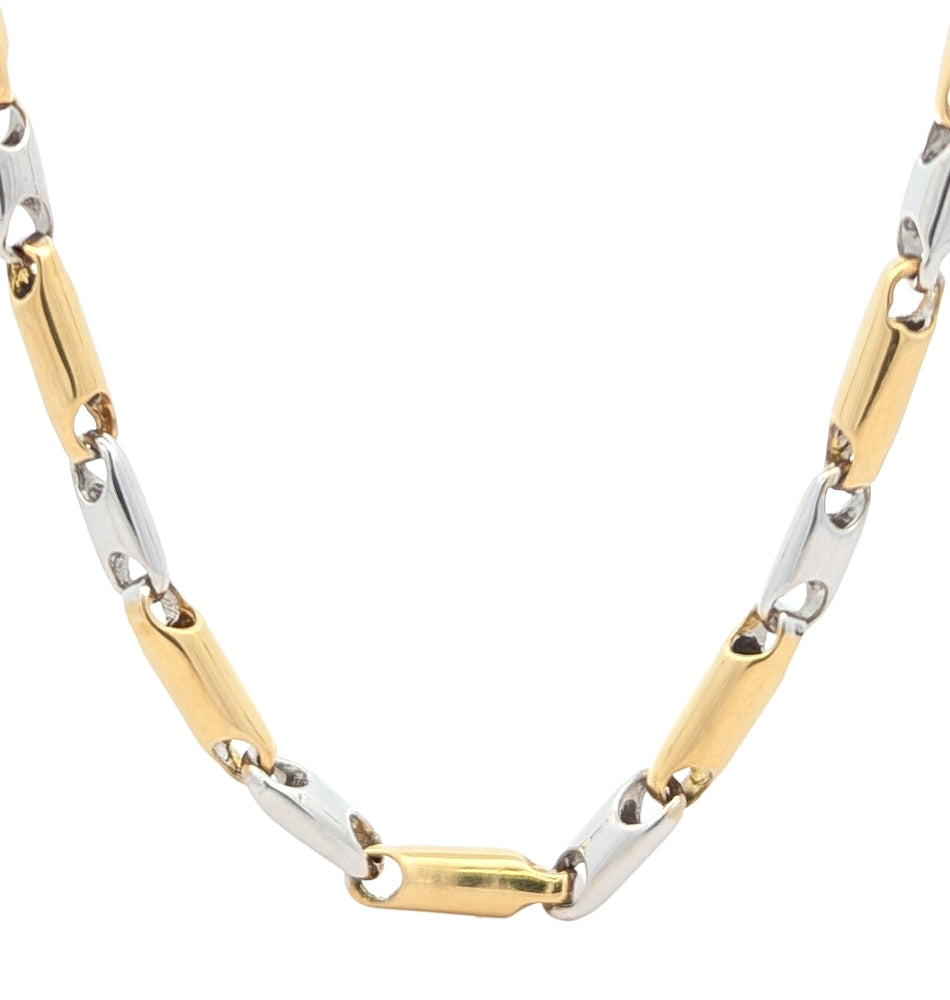 18K Two-Toned Fancy 23.5" Estate Chain