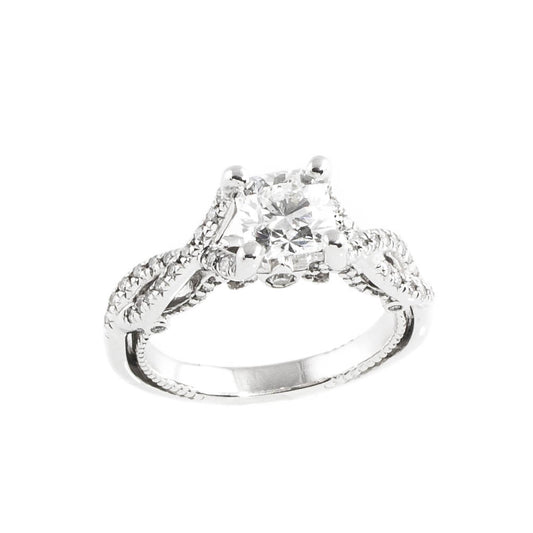 Platinum Canadian 1.01ct Diamond Estate Engagement Ring size 5.5