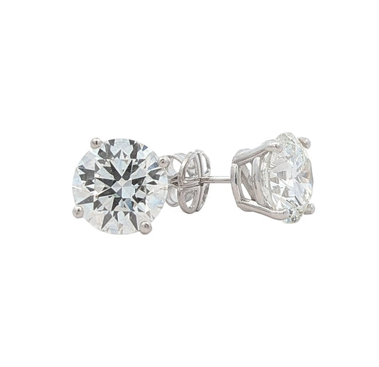 18KT White Gold 6.00ctw Lab Grown Diamond Stud Earrings