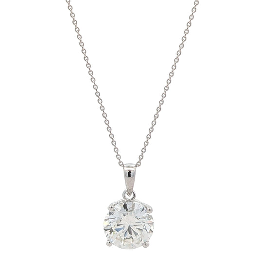 18KT White Gold 3.00ctw Lab Grown Diamond Necklace