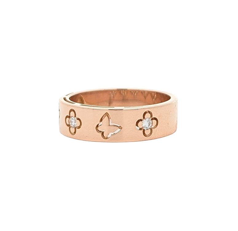 18KT Rose Gold Diamond Estate Ring