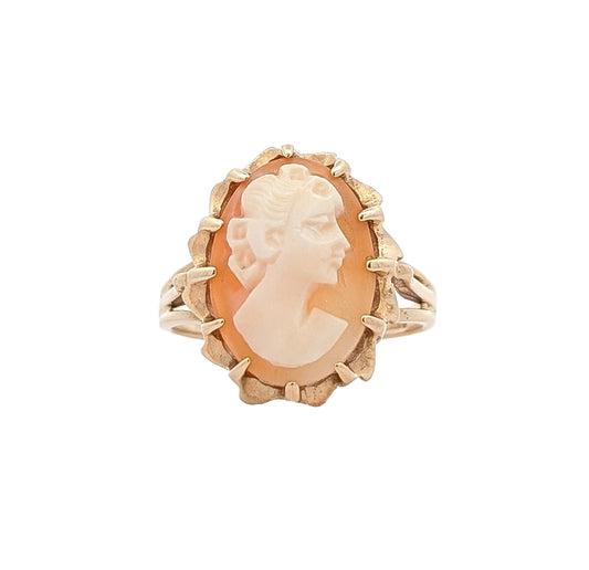 10KT Yellow Gold Cameo Estate Ring
