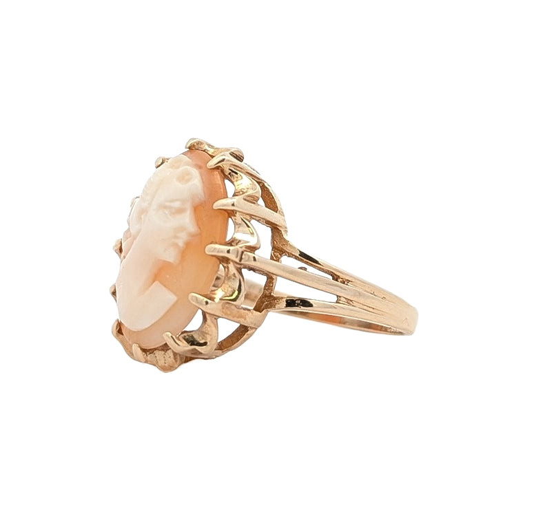 10KT Yellow Gold Cameo Estate Ring