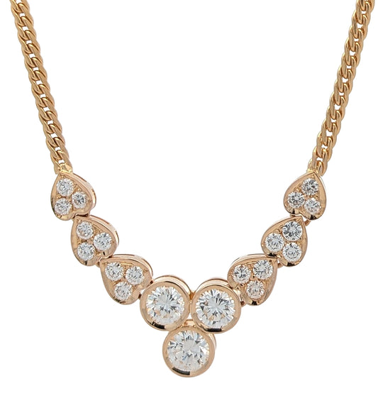 14KT Yellow Gold 2.36ctw Diamond Necklace