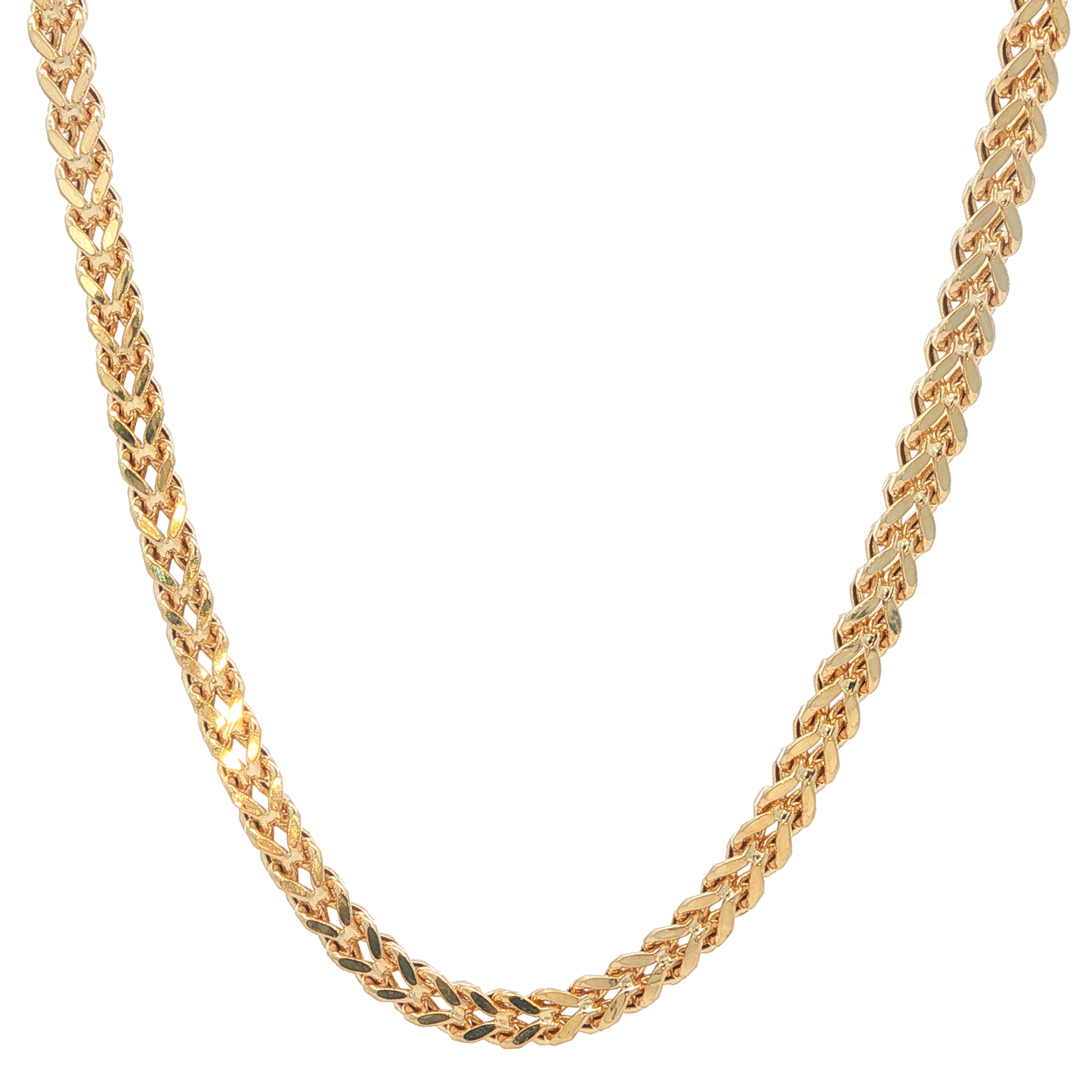 14KT Yellow Gold 24" Franco Link Chain