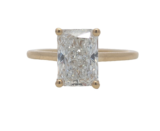 18KT Yellow Gold 2.46ctw Lab Grown Diamond Engagement Ring Size 6.75