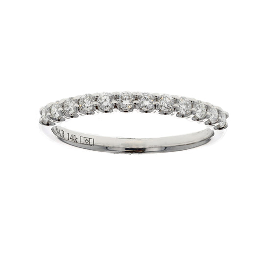 14KT White Gold 0.75ctw Diamond Band Size 8.5