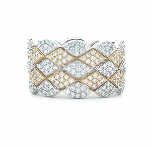 Simon G - 18KT Yellow and White Gold 0.77ctw Diamond Ring