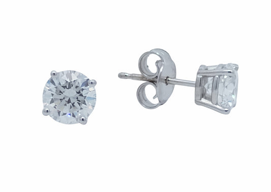 14KT White Gold 1.47ctw Lab Grown Diamond Stud Earrings