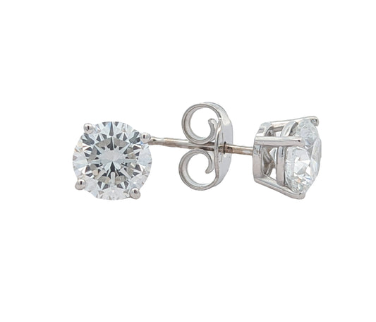 14KT White Gold 1.54ctw Lab Grown Diamond Stud Earrings