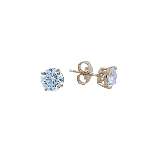 14KT Yellow Gold 1.82ctw Lab Grown Diamond Stud Earrings