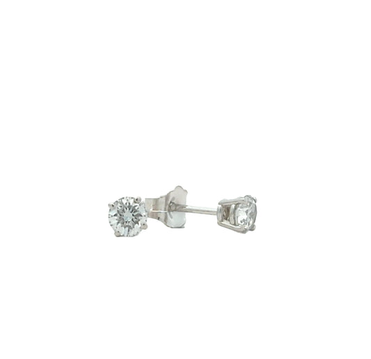 14KT White Gold 0.45ctw Lab Grown Diamond Stud Earrings