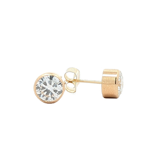 14K Yellow Gold 2.04ctw Lab Grown Diamond Stud Earrings