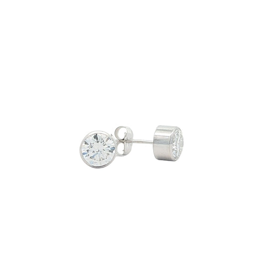 14K Whte Gold 2.04ctw Lab-Grown Diamond Stud Earrings