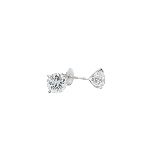 14KT White Gold 2.00ct Lab-Grown Diamond Stud Earrings