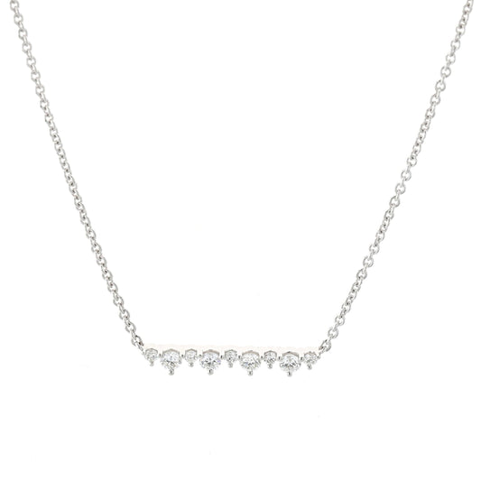 18KT White Gold 0.32ctw Diamond Necklace