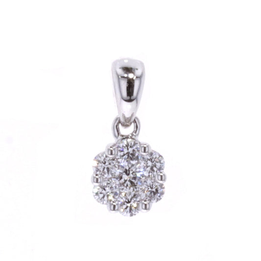 18KT White Gold 0.23ctw Diamond 18" Necklace