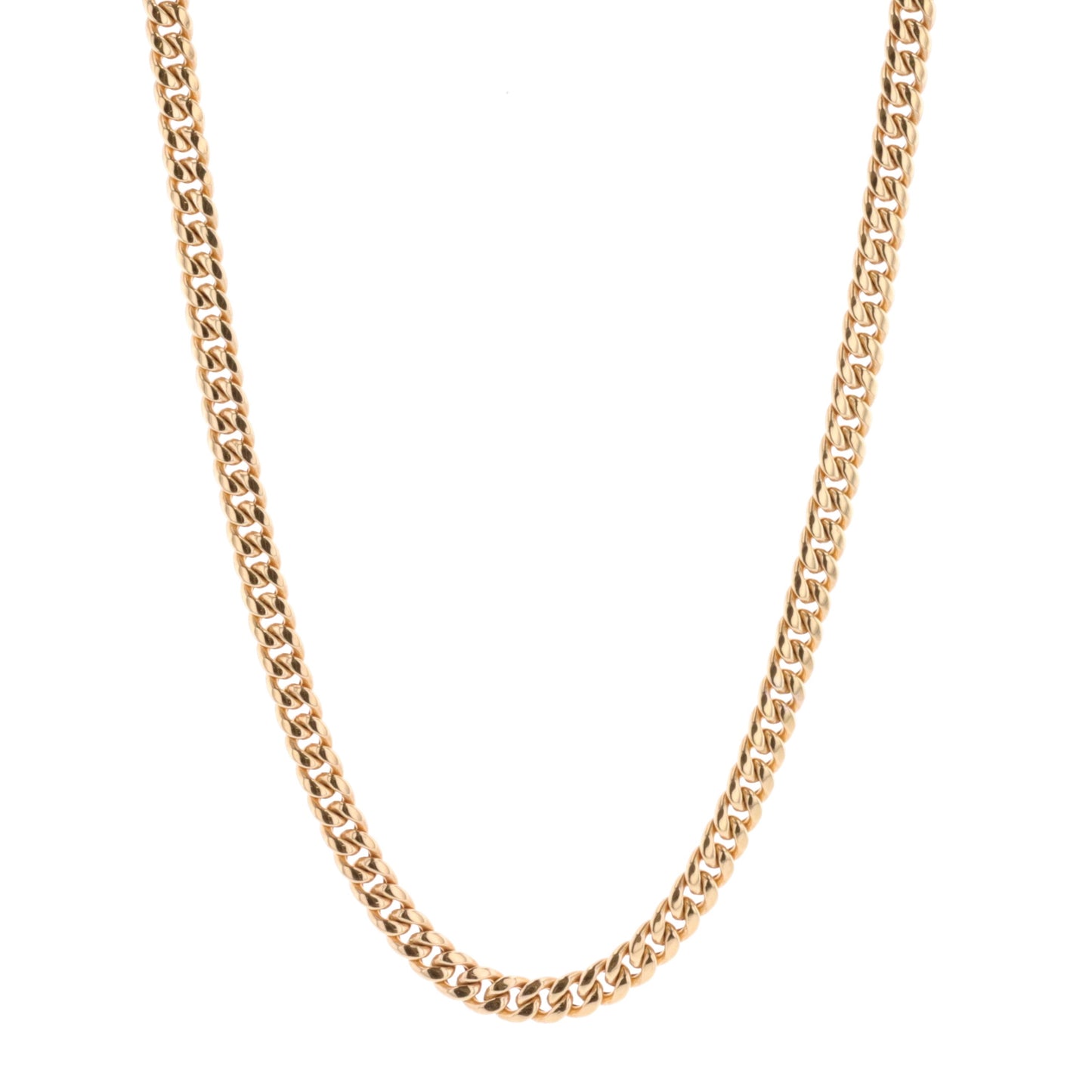 18KT Yellow Gold 22" 5.1mm Curb Chain