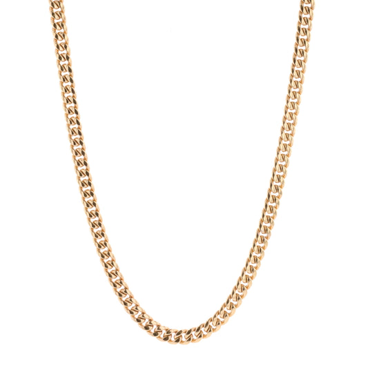 18KT Yellow Gold 22" 5.1mm Curb Chain
