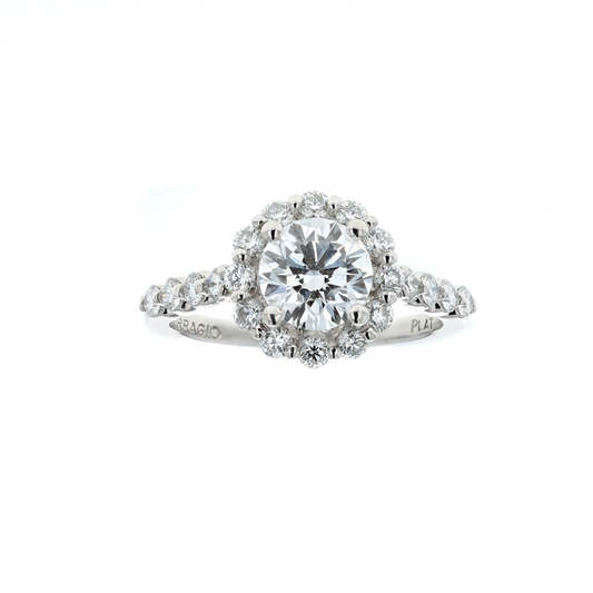 Platinum 1.73ctw Diamond Estate Engagement Ring size 5.5
