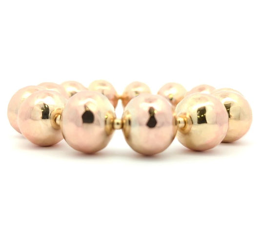 18KT Yellow Gold Estate Ball Bracelet