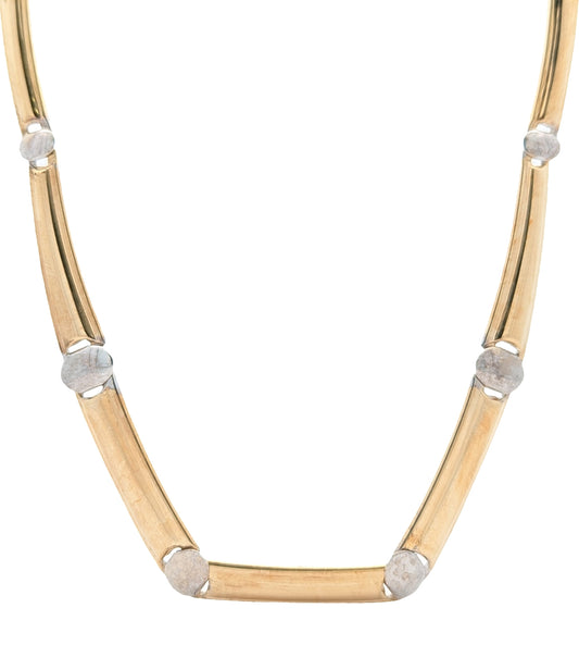 18KT Yellow and White Gold Estate Necklace