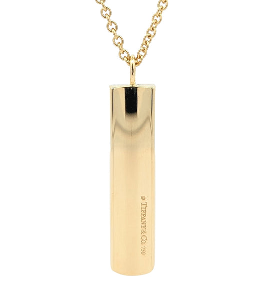 18KT Yellow Gold 26" Estate Bar Necklace