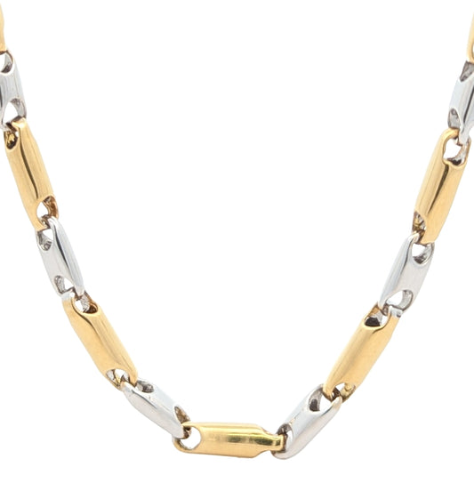 18K Two-Toned Fancy 23.5" Estate Chain