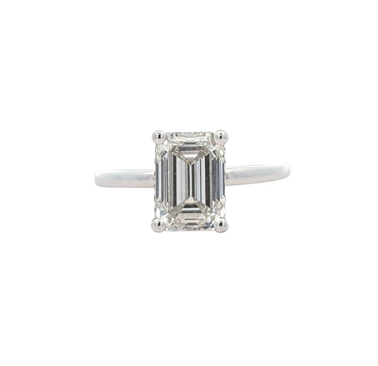 18KT White Gold 2.63ctw Lab Grown Diamond Engagement Ring size 6.5