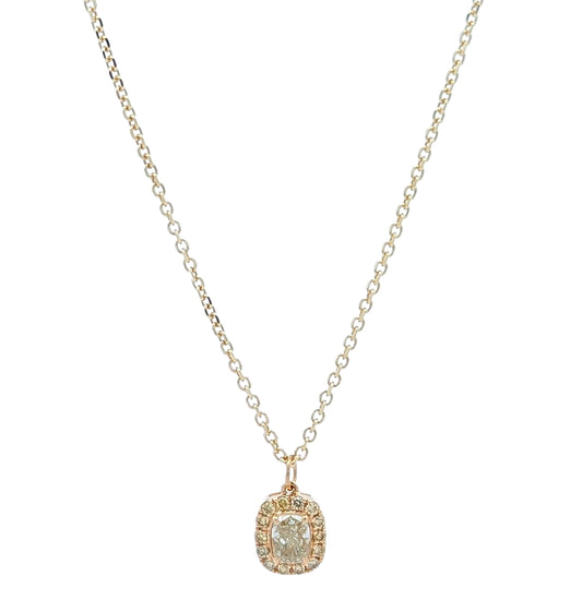 18K Yellow Gold 0.34ctw Diamond 19.5" Necklace
