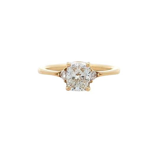 18K Yellow Gold 1.12ctw Diamond Estate Ring