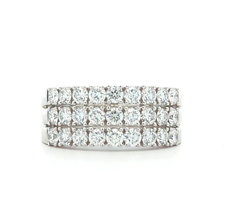 14KT White Gold 1.51ctw Diamond Ring size 6.75
