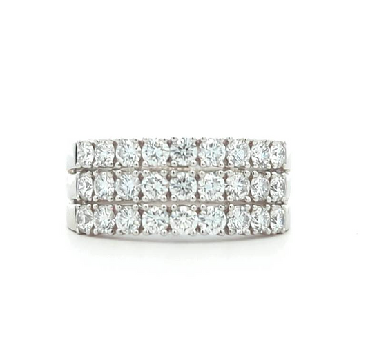14KT White Gold 1.51ctw Diamond Ring size 6.75