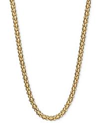 18KT Yellow Gold 19" Popcorn Link Chain