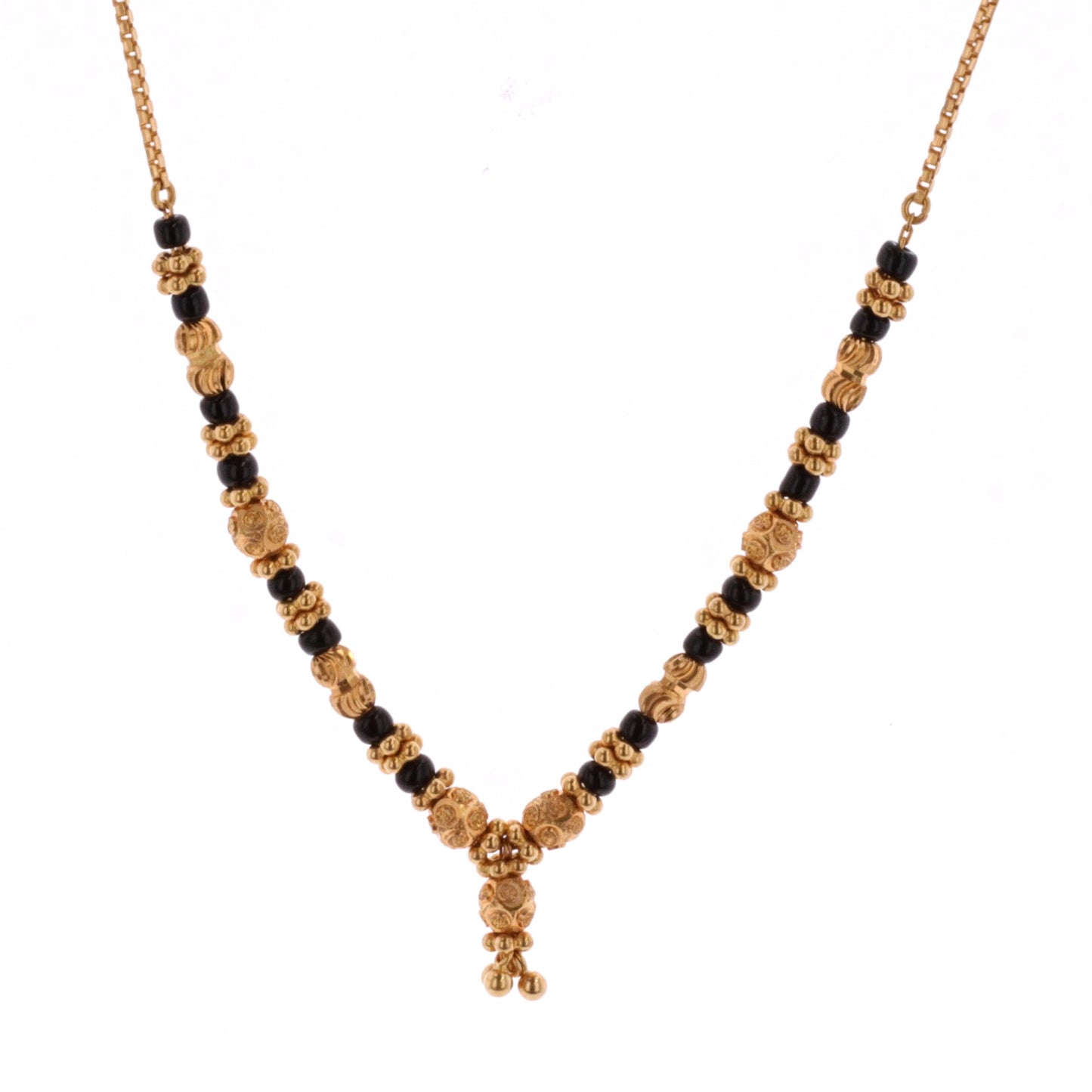 22KT Yellow Gold Custom Made 1.28ctw Estate Necklace