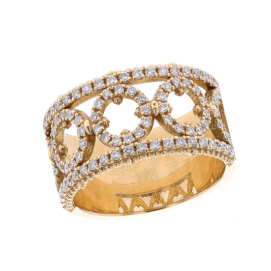 18KT Yellow Gold Family Diamond Band