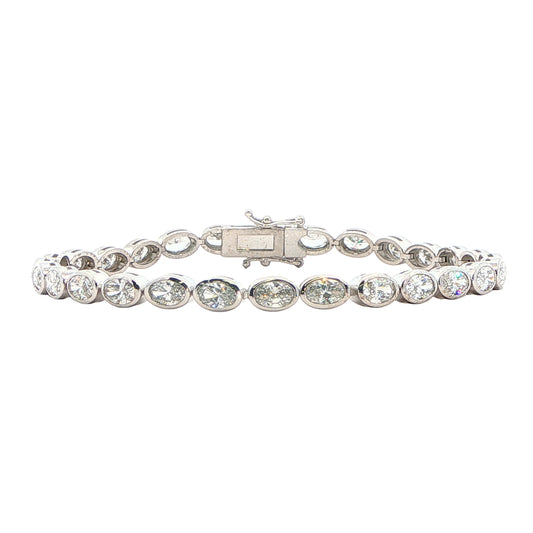 14KT White Gold 6.15ctw Lab Grown Diamond Tennis Bracelet