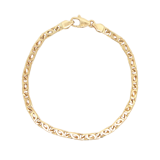 18K Yellow Gold 8 Mariner Link Bracelet"