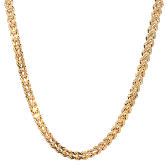 14KT Yellow Gold 24" Franco Link Chain