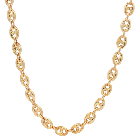 18KT Yellow 24" "Gucci" Marine Link Chain